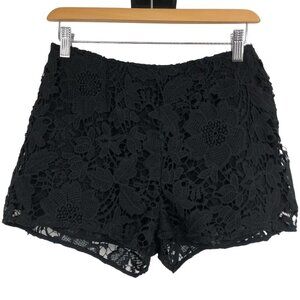 Naf Naf Black Floral Lace High Rise Short  Shorts size ~26/S